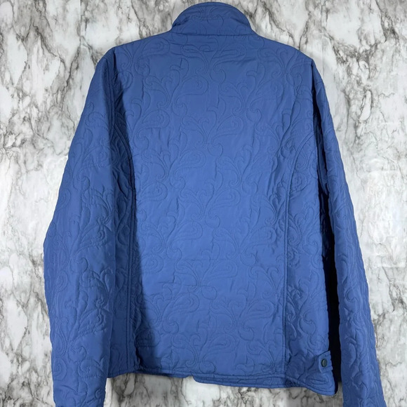 High Fever Quilted Light Blue Jacket Sz XL - Picture 2 of 8